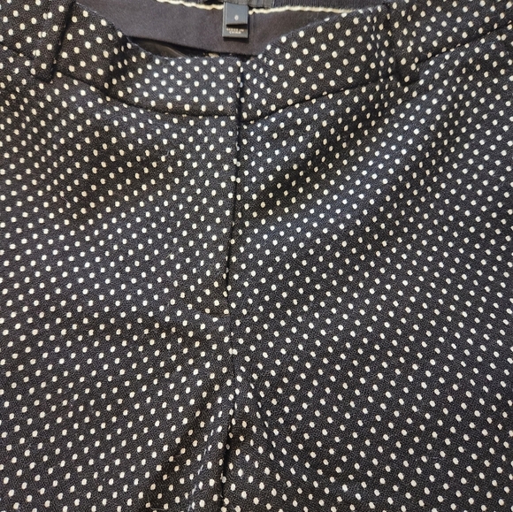 Black and White Polka Dot J. Crew  64% Wool Cafe Capri Size 6 - Picture 3 of 5